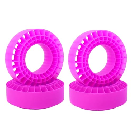 Aorwh 4 StüCk Silikon-Gummi-Einsatz, Schaumstoff-Reifen, Passend für 1,9-Radreifen, 108 mm Schaumstoff, Passend für 1/10 RC Crawler Car-Rose Red von Aorwh