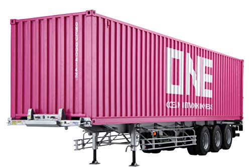 Aoshima 40 Feet Sea Fright 3Axis Container Trailer ONE 1:32 Model Kit Bausatz 055847 von Aoshima