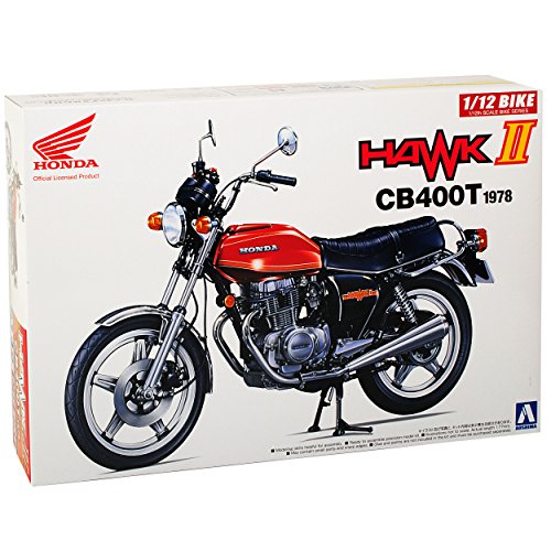 Aoshima Hon-da CB400 T Hawk II 1978 Rot 53966 Nr 42 Kit Bausatz 1/12 Modell Motorrad von Aoshima