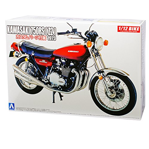 Aoshima Kawasaki 750RS Z2 1973 Rot Braun 52983 Kit Bausatz 1/12 Modell Motorrad Modell Auto von Aoshima