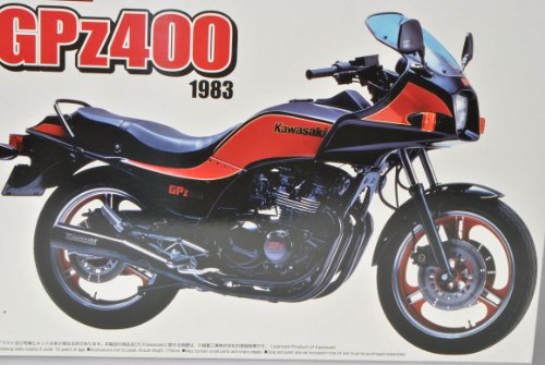 Aoshima Kawasaki GPZ400 1983 Rot 047552 Kit Bausatz 1/12 Modell Motorrad Modell Auto von Aoshima