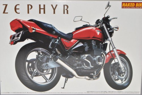 Aoshima Kawasaki Zephyr ZR400C4 Rot 041659 Kit Bausatz 1/12 Modell Motorrad Modell Auto von Aoshima