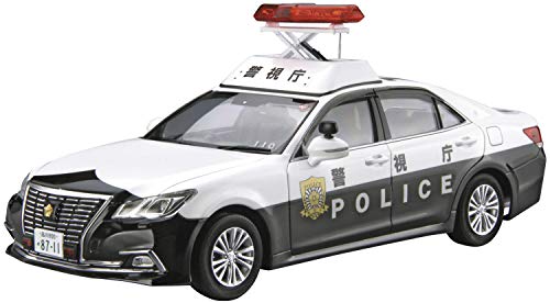 Aoshima Maßstab 1:24 The Model Car Series No.129 GRS210 Crown Patrol Car for Security - Plastikmodellbausatz # 05999 von Aoshima