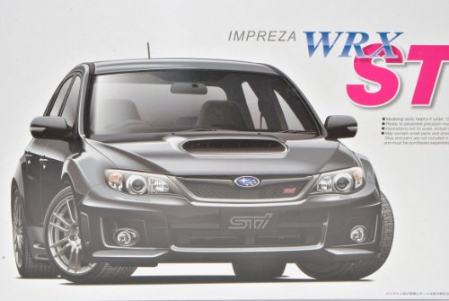 Aoshima Subaru Impreza WRX STI 5 Türer Schwarz Ab 2007 GR 050538 Kit Bausatz 1/24 Modell Auto Modell Auto von Aoshima