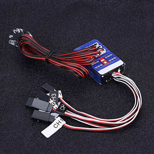 Aoutecen Rc Car Light Kit Rc Light Kit 15×10×3 12 Beleuchtungssystem Kit Simulation Blinklichter für 1 10 1 8 Rc Car Truck Crawler Modellspielzeug von Aoutecen