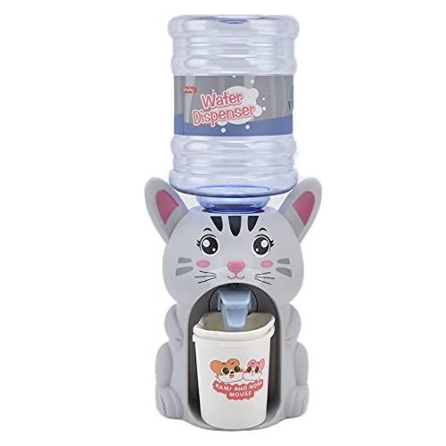 Mini-Wasserspender, Spielzeug, niedliche Tierform, Trinkbrunnen für Kinder, Küche (Large Cute cat) von Aoveew