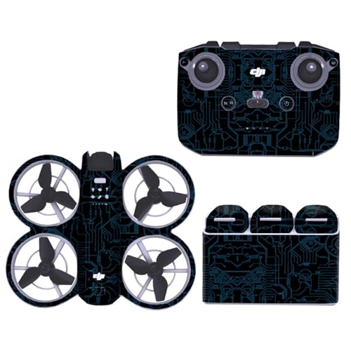 Neo-Drohne Skin Aufkleber,Wasserdichtes Abziehbild Dekorative Aufkleber Kit,Skin Aufkleber Abziehbild DIY-Zubehör für DJI Neo Drohne und Controller,Anti-Kratzer Schutzfolie für DJI Neo Zubehör (9) von Aoyygg