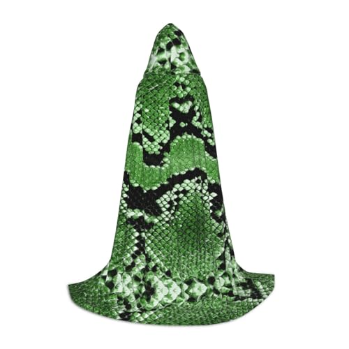 Kapuzenumhang mit Schlangenleder-Druck, für Teenager, Kostümparty, Halloween, weich und elastisch, Größe L Kapuzenumhang mit Schlangenleder-Druck, für Teenager, Kostümparty, Halloween, weich und elastisch, Größe L von Apbdffjnf