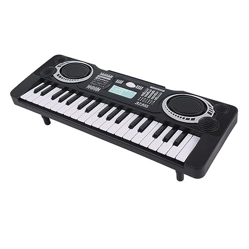 Apexare Mini-Keyboard-Klavier, 37-Tasten-E-Piano-Tastatur für Anfänger, tragbares pädagogisches Musikinstrument, Musik-Keyboard mit Soundeffekten, Keyboard-Musik zum Lernen (Black) von Apexare