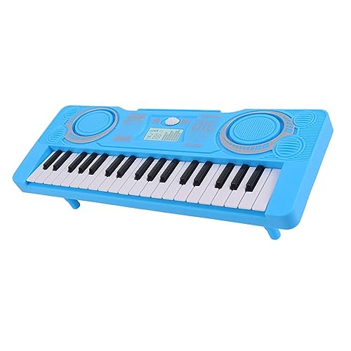 Apexare Mini-Keyboard-Klavier, 37-Tasten-E-Piano-Tastatur für Anfänger, tragbares pädagogisches Musikinstrument, Musik-Keyboard mit Soundeffekten, Keyboard-Musik zum Lernen (Blue) von Apexare