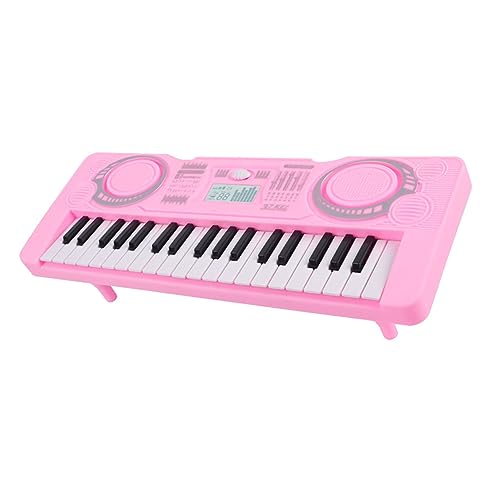 Apexare Mini-Keyboard-Klavier, 37-Tasten-E-Piano-Tastatur für Anfänger, tragbares pädagogisches Musikinstrument, Musik-Keyboard mit Soundeffekten, Keyboard-Musik zum Lernen (Pink) von Apexare