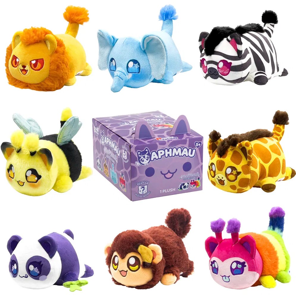 Aphmau &  Friends Mystery Meemeows Safari Kuscheltier 15 cm Gemischte Auswahl von Aphmau