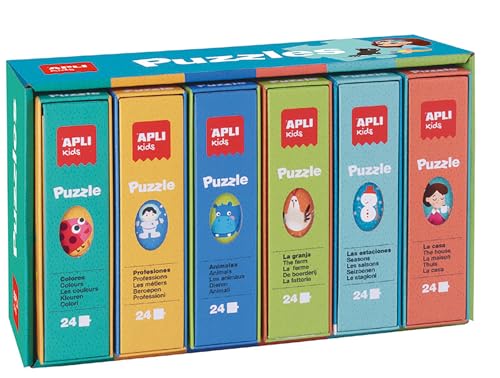 APLI apli13856 Display des Puzzles mit Berufe und Anderen Themen (6-teilig) von APLI Kids