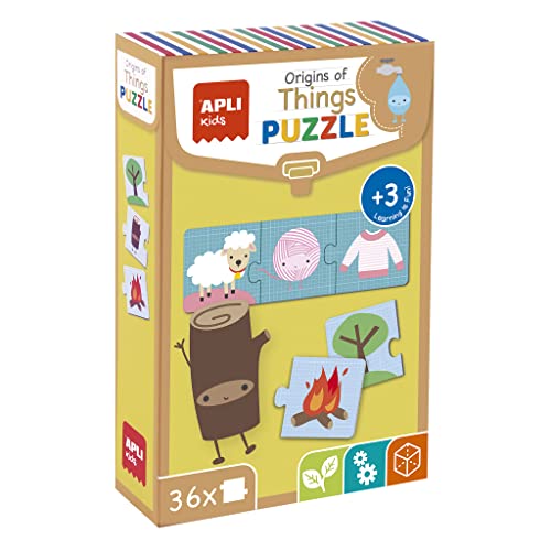 APLI Kids 14406 der Ursprung der Dinge Puzzle Set von APLI Kids