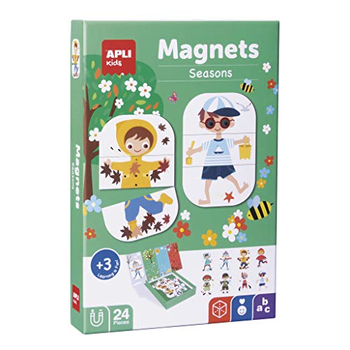 APLI Kids 17160 Estaciones Tiere Magnetisches Spiel, bunt, 36 x 18 cm von APLI Kids