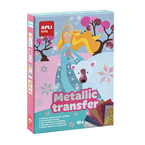 APLI Kids - Prinzessinnen-Set mit übertragbarem Metallpapier, Mehrfarbig (15267) von APLI Kids