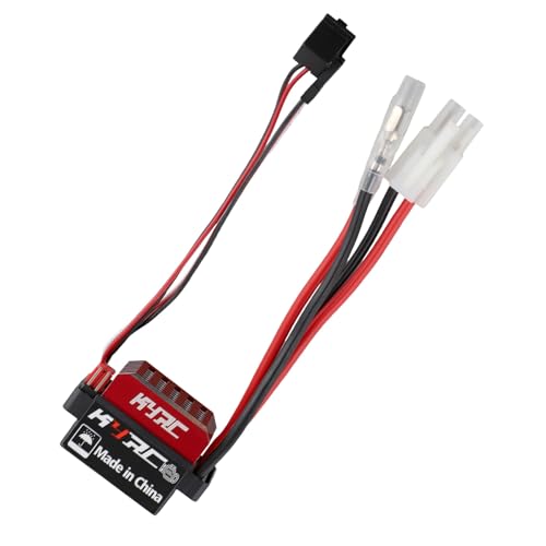 Aposous 60A ESC RC Car ESC Gebürsteter Elektrischer Drehzahlregler 6V/2A BEC für 1/10 RC Car, für -Stecker von Aposous