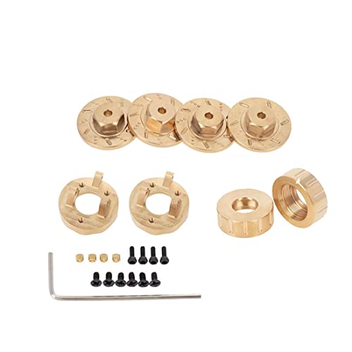 Aposous 8 StüCk Messingrad 7 Mm Sechskantadapter Gegengewicht Achsschenkel für Mini-Z 1/18 1/24 RC Car Upgrades Teile von Aposous