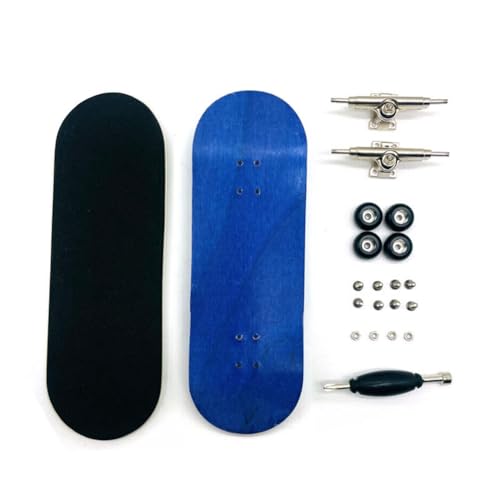 Aposous Finger Skateboard Board Breite 32mm Professionelles Ahorn Fingertip Skateboard Double Rocker Mini Skateboard Blau von Aposous