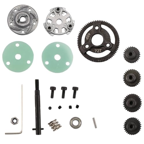 Aposous Metall 0,8 M 48P Stirnrad & Ritzel-Getriebesätze für/Slash 2WD 1/10 RC Automodellteile 72T von Aposous