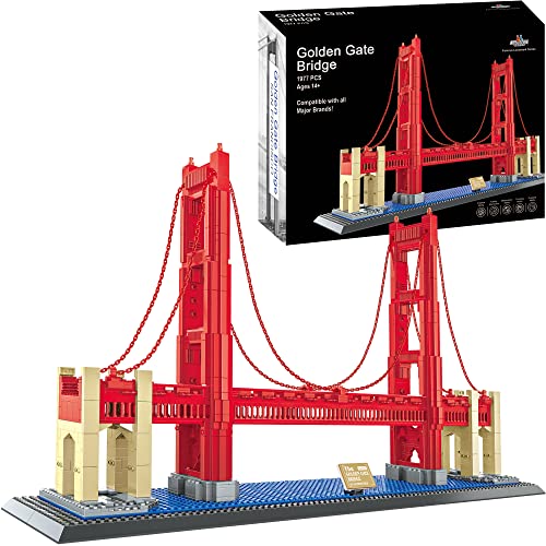 Apostrophe Games Golden Gate Bridge Baustein Set - 1,977 Stück von Apostrophe Games