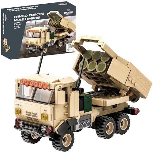 Apostrophe Games M142 HIMARS Baustein-Set - 443 Stück - Streitkräfte, Militärgebäude Spielzeug-Set - Spielzeug für Kinder von 10 bis Erwachsene - Artillerie-Raketensystem mit hoher Mobilität Apostrophe Games M142 HIMARS Baustein-Set - 443 Stück - Streitkräfte, Militärgebäude Spielzeug-Set - Spielzeug für Kinder von 10 bis Erwachsene - Artillerie-Raketensystem mit hoher Mobilität von Apostrophe Games