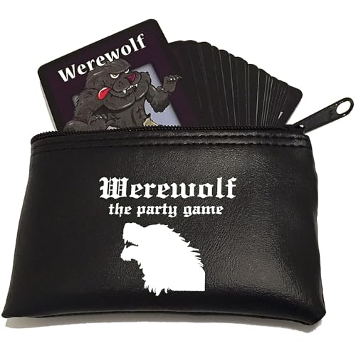 Apostrophe Games Werwolf Das Partyspiel - 42 Rollenkarten, für 7 bis 30 Spieler - Spieleabend, für Erwachsene und Jugendliche - Interaktives Brettspiel (Nur englische Version) Halloween von Apostrophe Games