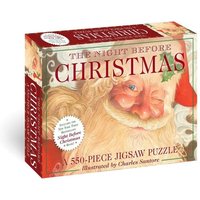 The Night Before Christmas: 550-Piece Jigsaw Puzzle and Book von Simon & Schuster N.Y.