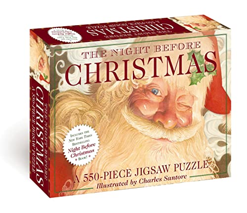 The Night Before Christmas: A 550-piece Family Jigsaw Puzzle Featuring The Night Before Christmas! von Applesauce Press