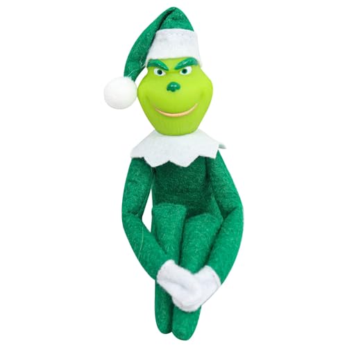 Applysu Christmas Grinch doll Xmas gefüllte Plüschtiere Geschenk Santa Grinch auf dem Regal für Home Decor Party von Applysu