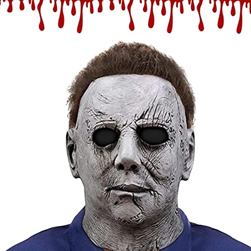 Michael Myers Maske Erwachsene, Halloween Masken für Männer Gruseliges Kostüm Cosplay Zubehör Gruselige Maske, 1978 von Applysu