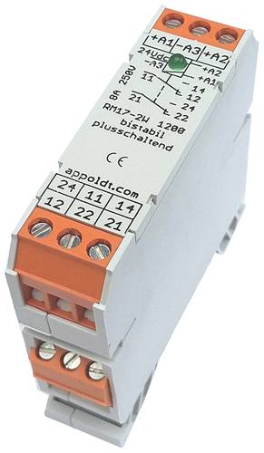 Appoldt RM17-2W-minus Relais Nennspannung: 24 V/DC Schaltstrom (max.): 15A 2 Wechsler 1St. von Appoldt