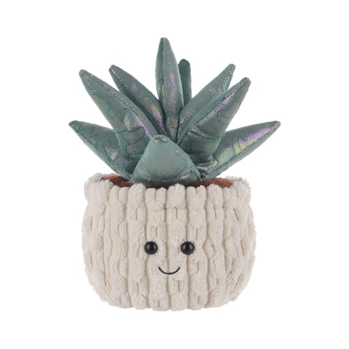 Apricot Lamb Aloe Pflanze Plüschtiere für Kinder, weiche niedliche Kuscheltier für Baby Mädchen und Jungen, Flauschige Aloe Pflanze Grün 21 cm von Apricot Lamb