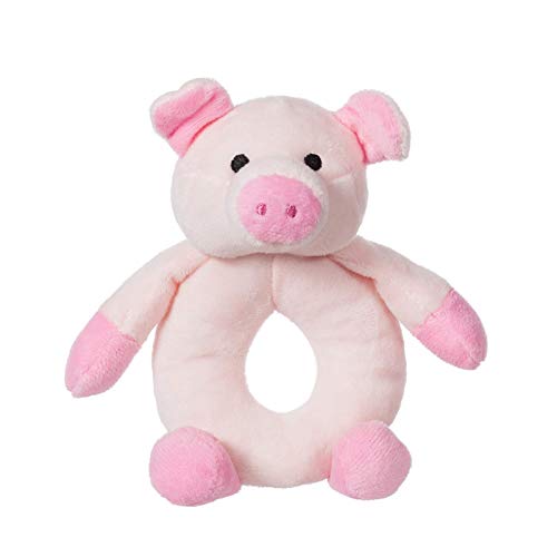 Apricot Lamb Baby Rassel Schwein,weicher Greifling Spielzeug,Baby Spielzeug,Geschenk Geeignet für Neugeborene-12m von Apricot Lamb