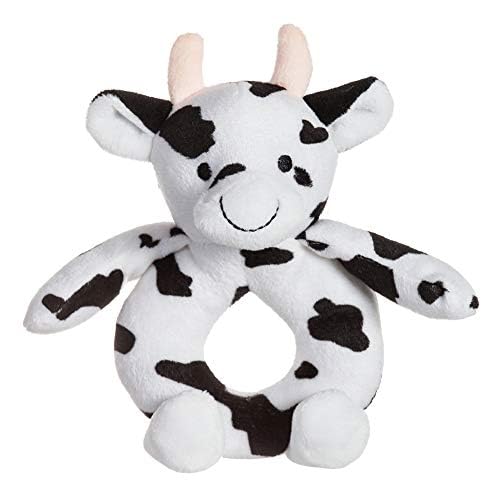 Apricot Lamb Baby rasselt Spielzeug Komfort Plüsch Rassel für Neugeborene Kuh 12cm von Apricot Lamb