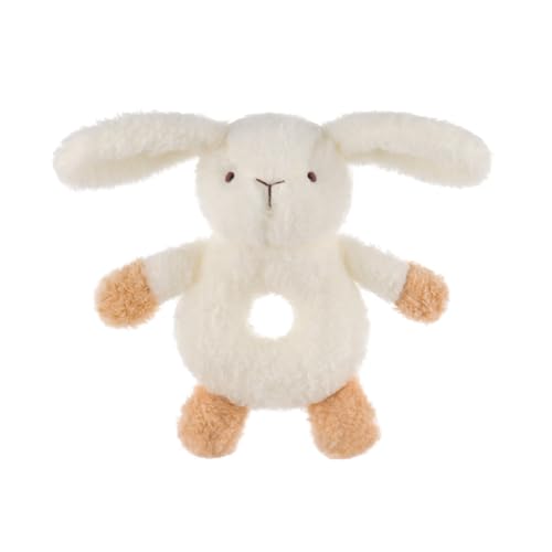 Apricot Lamb Baby rasselt Spielzeug Komfort Plüsch Rassel für Neugeborene Hase Kaninchen 12cm von Apricot Lamb