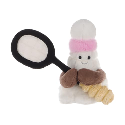 Apricot Lamb Badminton Plüschtiere für Kinder, weiche niedliche Kuscheltier für Baby Mädchen und Jungen, Flauschige Badminton Weiß 11 cm von Apricot Lamb