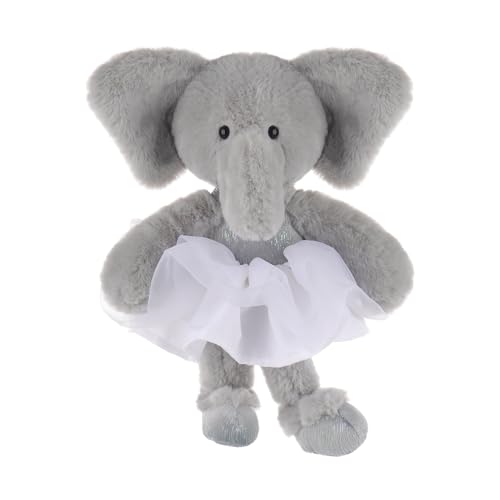 Apricot Lamb Ballett Elefant Plüschtiere für Kinder, weiche niedliche Kuscheltier für Baby Mädchen und Jungen, Flauschige Elefant Grau 20 cm von Apricot Lamb