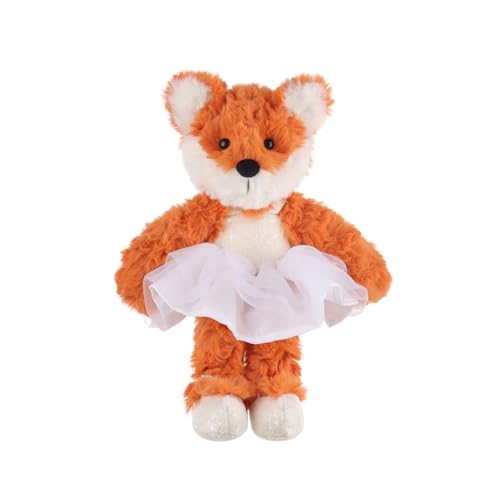 Apricot Lamb Ballettfuchs Stofftiere für Kinder, weiche süße Plüschtiere für Baby Mädchen und Jungen, flauschiger Ballettfuchs 17,5 cm von Apricot Lamb