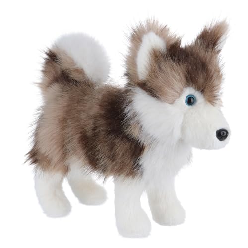 Apricot Lamb –Biscuits Husky-Reddish Brown-Dog Puppy- Plüsch Spielzeug – Flauschiger Stofftier zum Spielen – Gemütliches Schmusetier – Plüsch Hund Plüsch Husky braun von Apricot Lamb