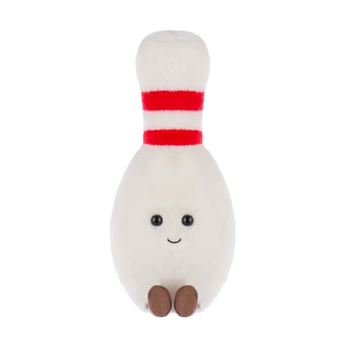 Apricot Lamb Bowling Ball Sport Plüschtiere für Kinder, weiche niedliche Kuscheltier für Baby Mädchen und Jungen, Flauschige Bowling Weiß 24 cm von Apricot Lamb