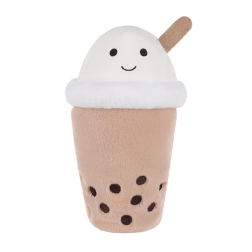 Apricot Lamb Bubble Tea mit Sahne Trinken Plüschtiere für Kinder, weiche niedliche Kuscheltier für Baby Mädchen und Jungen, Flauschige Bubble Tea mit Sahne Trinken Braun 20 cm von Apricot Lamb