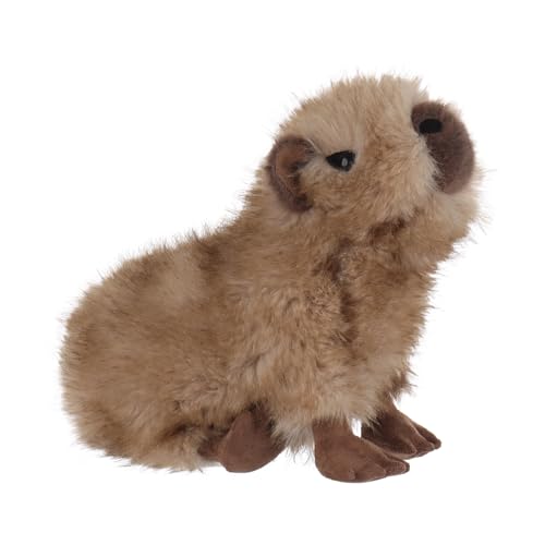 Apricot Lamb Capybara Plüschtiere für Kinder, weiche niedliche Kuscheltier für Baby Mädchen und Jungen, Flauschige Capybara Braun 18 cm von Apricot Lamb