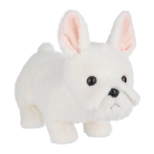 Apricot Lamb –Charming French Bulldog-Cream-Dog Puppy- Plüsch Spielzeug – Flauschiger Stofftier zum Spielen – Gemütliches Schmusetier – Plüsch Französische Bulldogge Hund weiß von Apricot Lamb