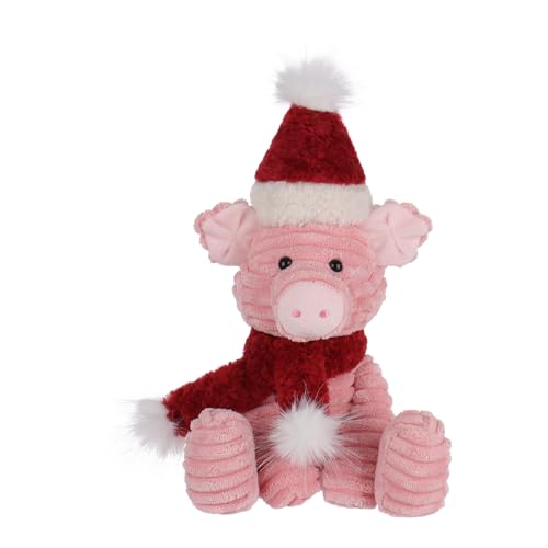 Apricot Lamb Schwein Plüschtiere für Kinder, weiche niedliche Kuscheltier für Baby Mädchen und Jungen, Flauschige Weihnachten Schwein 23cm von Apricot Lamb