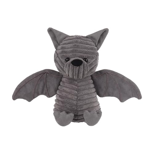 Apricot Lamb Cord Fledermaus Plüschtiere für Kinder, weiche niedliche Kuscheltier für Baby Mädchen und Jungen, Flauschige Halloween Cord Fledermaus Grau 20 cm von Apricot Lamb