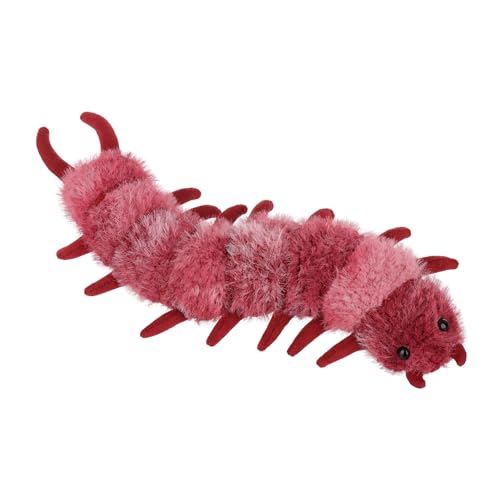 Apricot Lamb Devil centipde-red Plüsch Spielzeug Plüschtier Flauschiger Stofftier zum Spielen Gemütliches Schmusetier Halloween Plüsch tausendfüßler rot 35 cm von Apricot Lamb