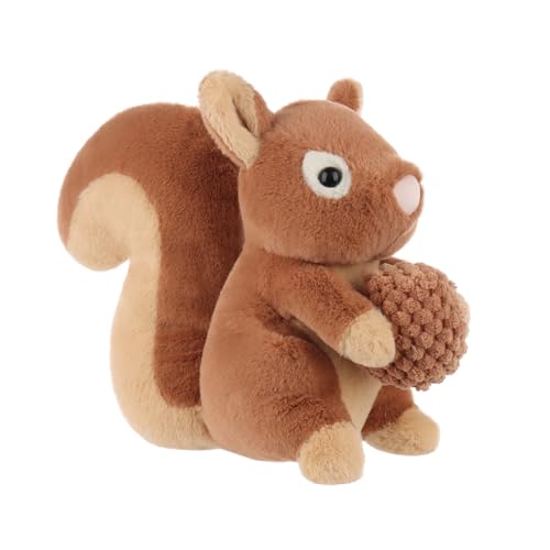 Apricot Lamb Diligent Eichhörnchen Plüsch Stofftiere für Kinder, weiche süße Plüschtiere für Baby Mädchen und Jungen, flauschiges fleißiges Eichhörnchen, braun, 17 cm von Apricot Lamb