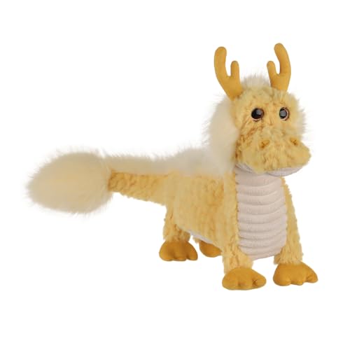 Apricot Lamb Drache Plüschtiere für Kinder, weiche niedliche Kuscheltier für Baby Mädchen und Jungen, Flauschige Drache Gelb 60 cm von Apricot Lamb