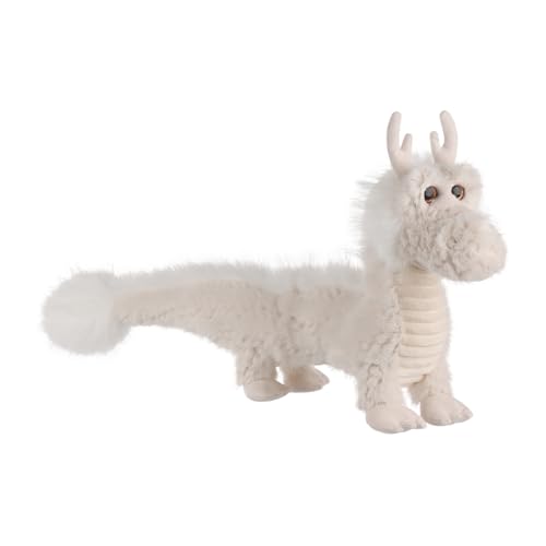 Apricot Lamb Drache Plüschtiere für Kinder, weiche niedliche Kuscheltier für Baby Mädchen und Jungen, Flauschige Drache Weiß 60 cm von Apricot Lamb